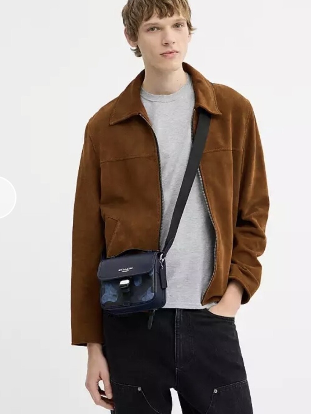 Coach Racer Crossbody Bag In Signature Camo Print - Picture 2 of 5